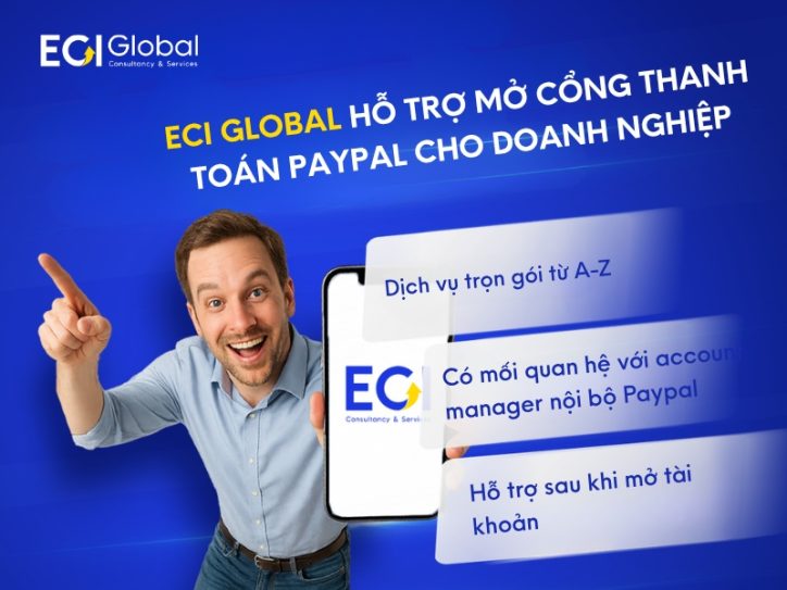 ECI Global Hỗ Trợ Mở Cổng Thanh Toán Paypal Cho Doanh Nghiệp