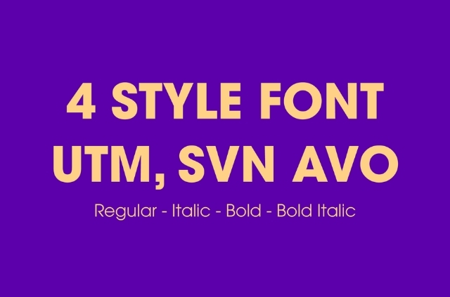 Font UTM Avo