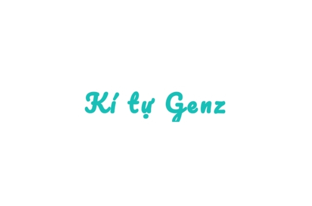 Kí tự đặc biệt Genz
