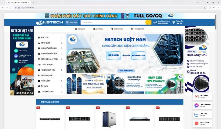 NSTECH báo giá máy chủ server Dell PowerEdge 2026