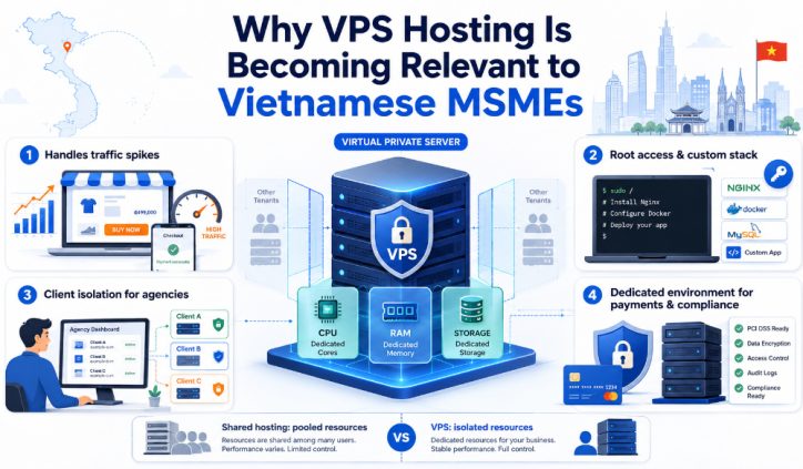 Why VPS Hosting Is Becoming Relevant to Vietnamese MSMEs