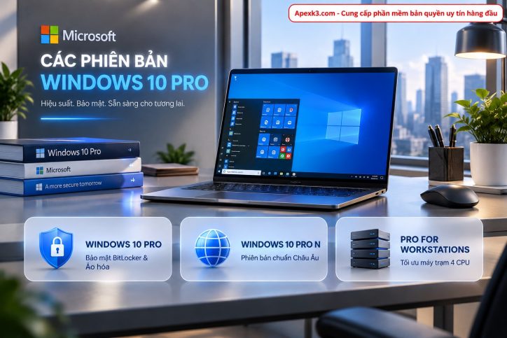 Win 10 Pro bản quyền có những phiên bản nào?