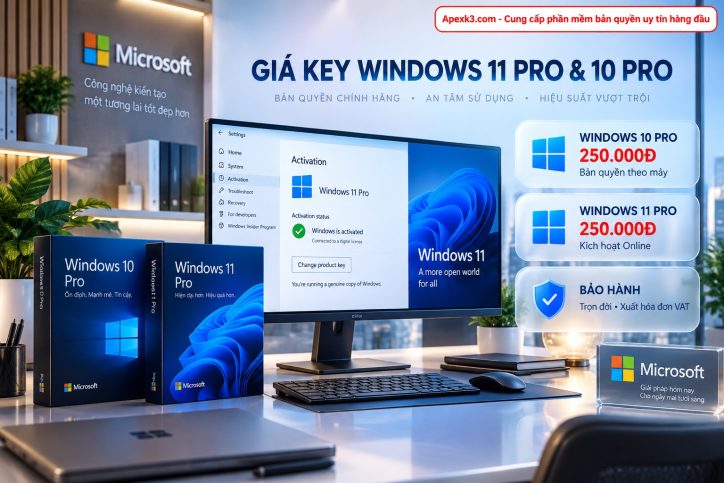 Giá Windows 11 Pro và Win 10 Pro bản quyền