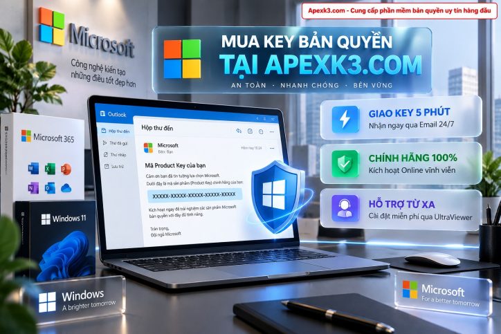 Mua ngay Windows 11 Pro và Win 10 Pro bản quyền tại ApexK3.com